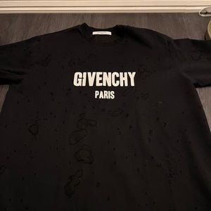 GIVENCHY PARIS DESTROYED OVERSIZED T-SHIRT